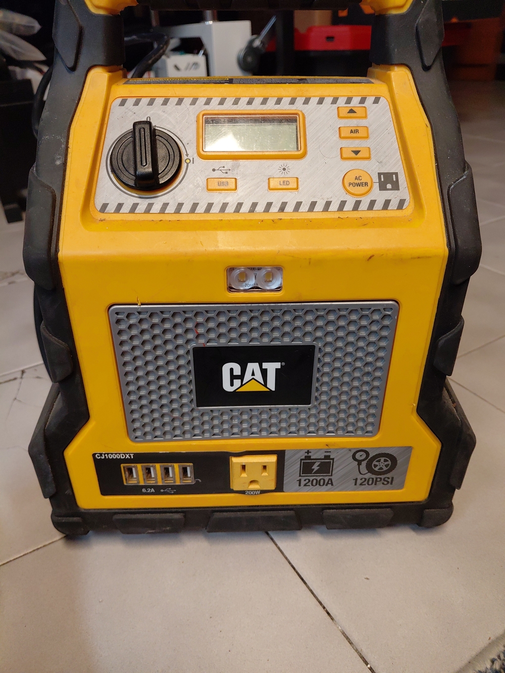 1200A Portable Power Station and Jump Starter in Yellow